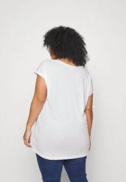 Nmmathilde Printed Long - T-Shirt Print - Bright White/The Sun -Noisy May 02394562cf49416d801dffb2096132ea