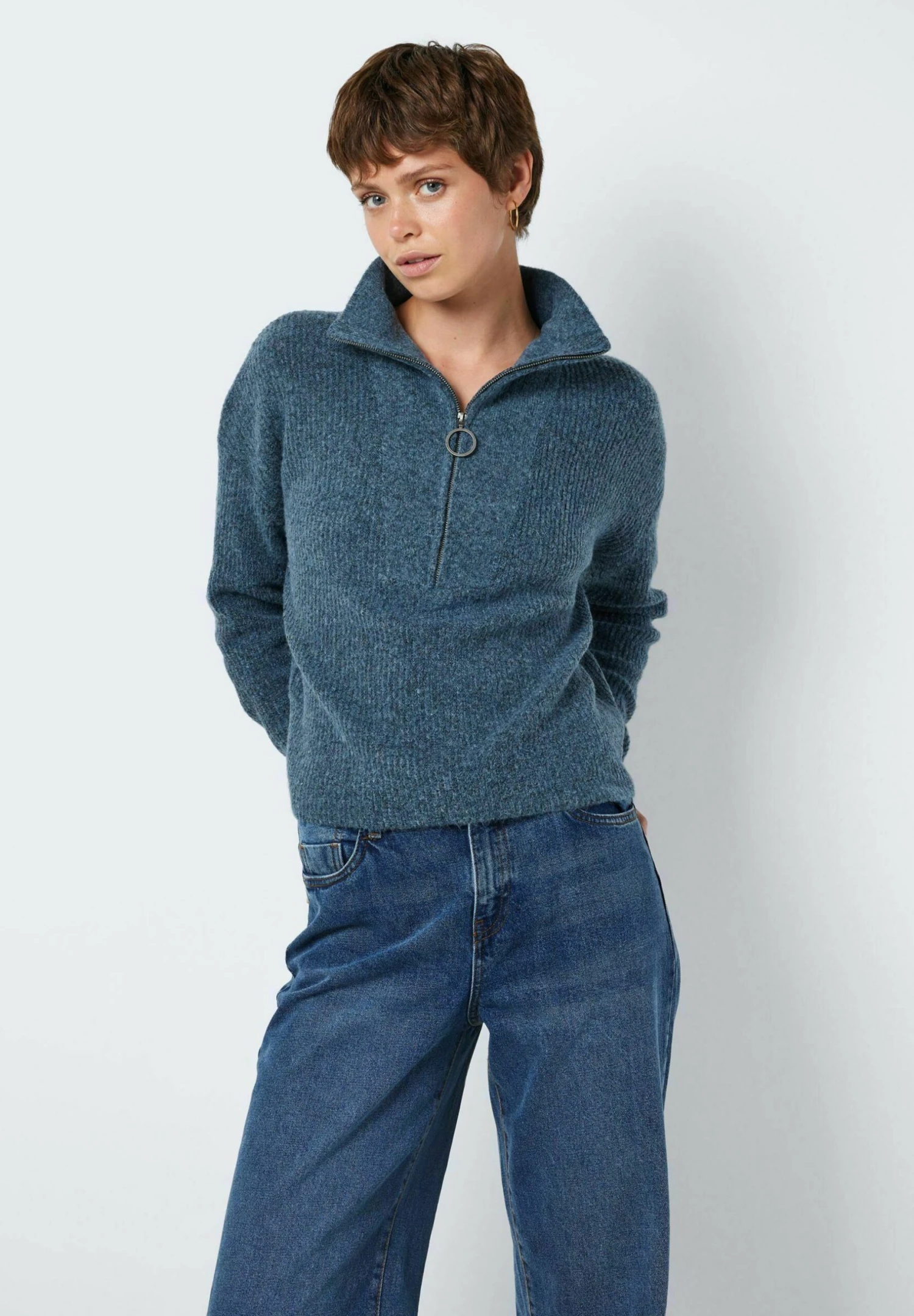 Noisy May Nmnewalice High Neck- Trui - Stormy Weather 7 Noisy May Nmnewalice High Neck- Trui - Stormy Weather - Afbeelding 5