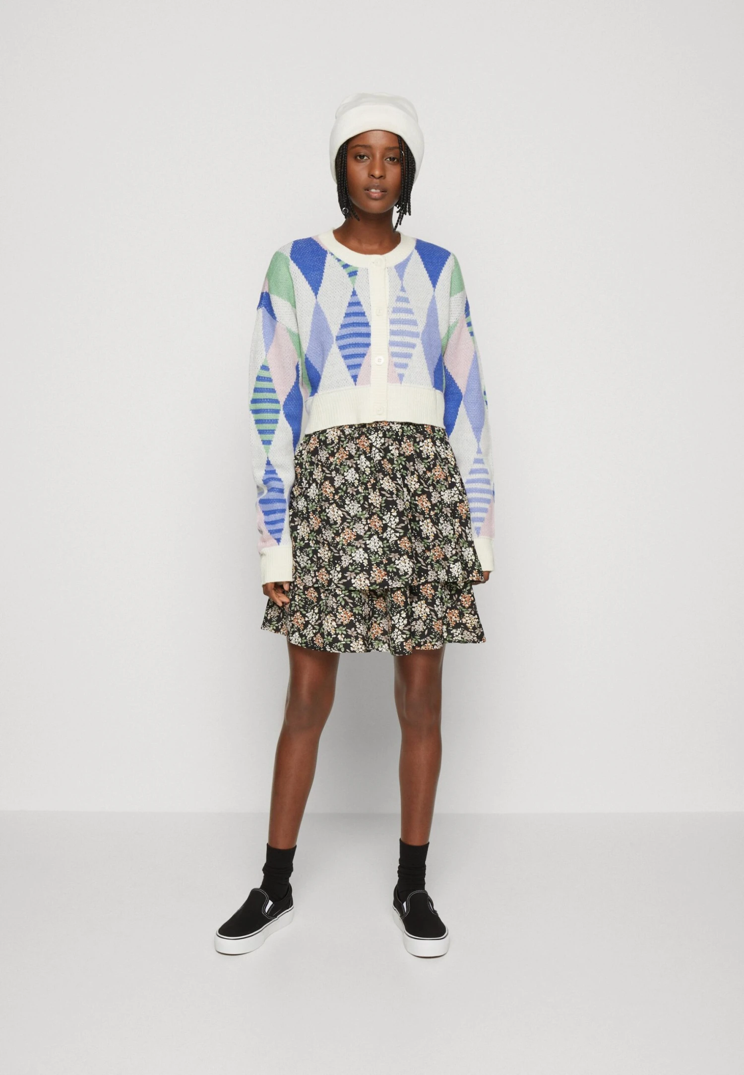 Noisy May Nmella Cropped Cardigan - Vest - Eggnog 4 Noisy May Nmella Cropped Cardigan - Vest - Eggnog - Afbeelding 2