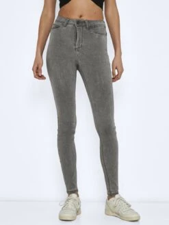 Noisy May Nmcallie - Jeans Skinny Fit - Light Grey Denim