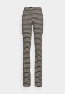 Nmmaggie Stripe Pant - Broek - Taupe Gray