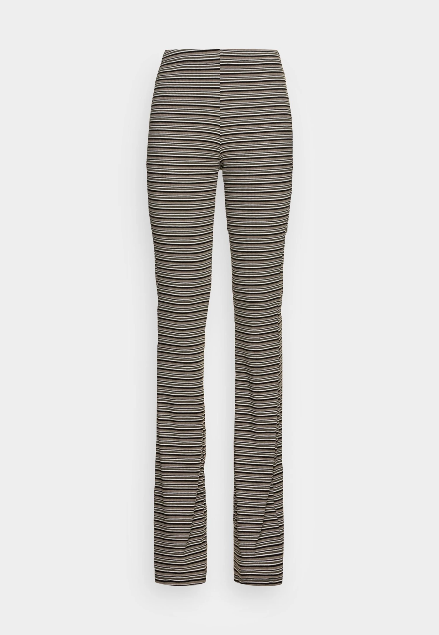 Nmmaggie Stripe Pant - Broek - Taupe Gray 3 Nmmaggie Stripe Pant - Broek - Taupe Gray