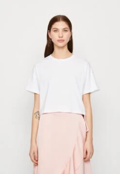 Noisy May Nmalena Semi Crop - T-Shirt Basic - Bright White