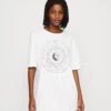 Noisy May Nmzodiac Sleeve - T-Shirt Print - Bright White -Noisy May 11fcb47de6284a83844cc2121808a63c