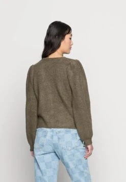 Noisy May NmsonNeck Cardigan - Vest - Burnt Olive -Noisy May 13f53875b4ac418489766142658807e9