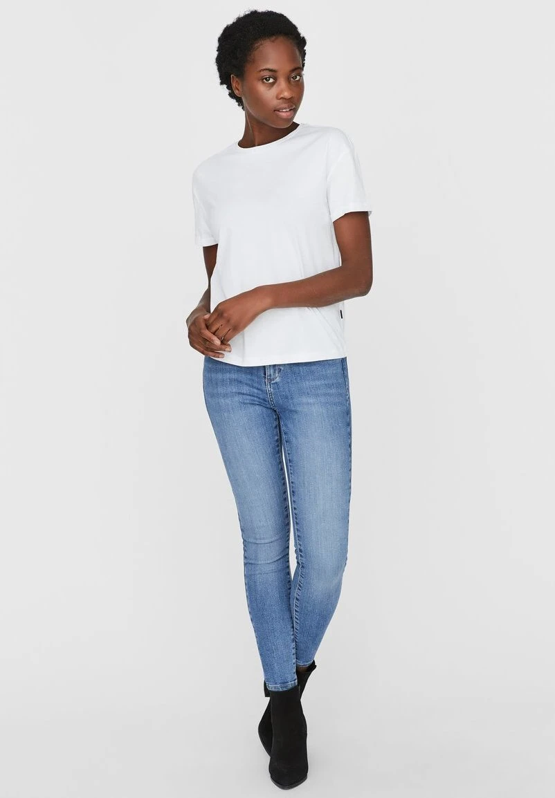 Noisy May Nmbrandy - T-Shirt Basic - Bright White 4 Noisy May Nmbrandy - T-Shirt Basic - Bright White - Afbeelding 2