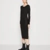 Noisy May Nmcity O-Neck Midi Dress - Etui-Jurk - Black -Noisy May 17c41821987a49b5a88003088806df3d