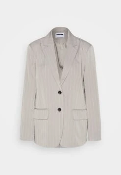 Noisy May Nmvera Oversize - Blazer - Light Grey Melange/White -Noisy May 18383e93a65640319a446a79c8d5ac77