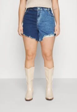 Nmdrew Tone Curve - Jeansshort - Light Blue Denim