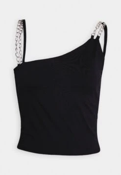 Noisy May Nmceleste Singlet Chain Detail - Top - Black/Silver-Coloured -Noisy May 1ade53ffc0df477599f07d709d6abde3