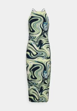 Nmdestiny Highneck Midi Dress - Etui-Jurk - Quiet Green -Noisy May 1ceac3c39b0c414ca28835c699e6d1e1