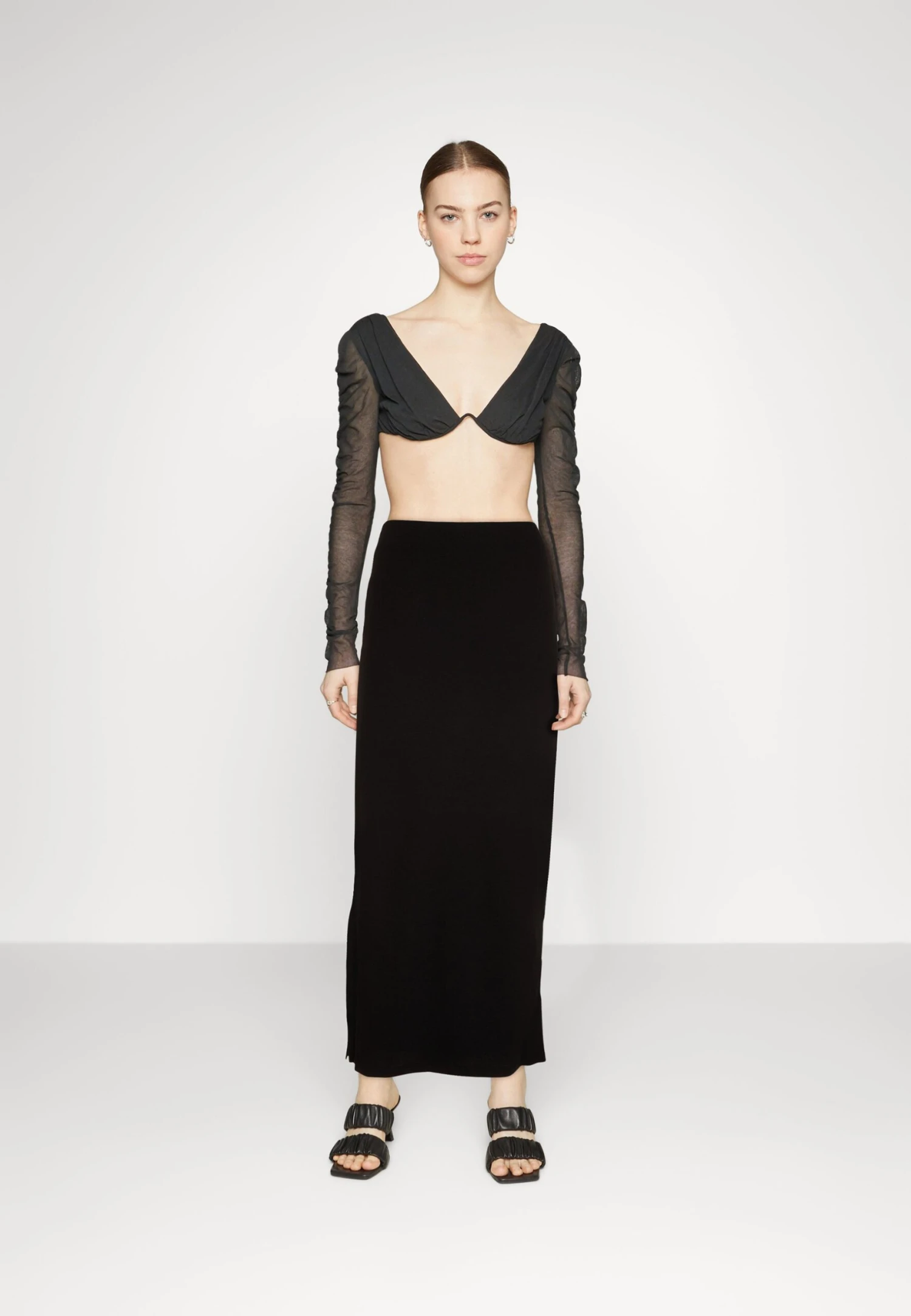 Noisy May Nmmaya Ankle Length Skirt - Kokerrok - Black 4 Noisy May Nmmaya Ankle Length Skirt - Kokerrok - Black - Afbeelding 2