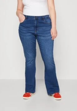 Nmsallie Curve - Flared Jeans - Medium Blue Denim