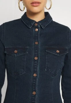 Noisy May Nmjoy Dress - Spijkerjurk - Dark Blue Denim -Noisy May 214fc1d32dd347219e9a3f3861ead075