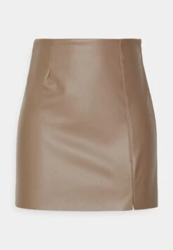 Noisy May Petite Nmclara Penny Pu Hw Slit Skirt Petite - Leren Rok - Brown -Noisy May 225c885ddc194d7d9ddbd522c64d0d04