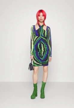 Noisy May Nmlesley Cut Out- Jurk - Black/Blue/Green -Noisy May 22cd39042d584bda908942f1ed24e05e