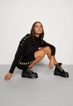 Noisy May Nmdonna High Neck Dress - Gebreide Jurk - Black 11 Noisy May Nmdonna High Neck Dress - Gebreide Jurk - Black -Noisy May 22e7ae6aca25474cbfc6ece0cbf38d47