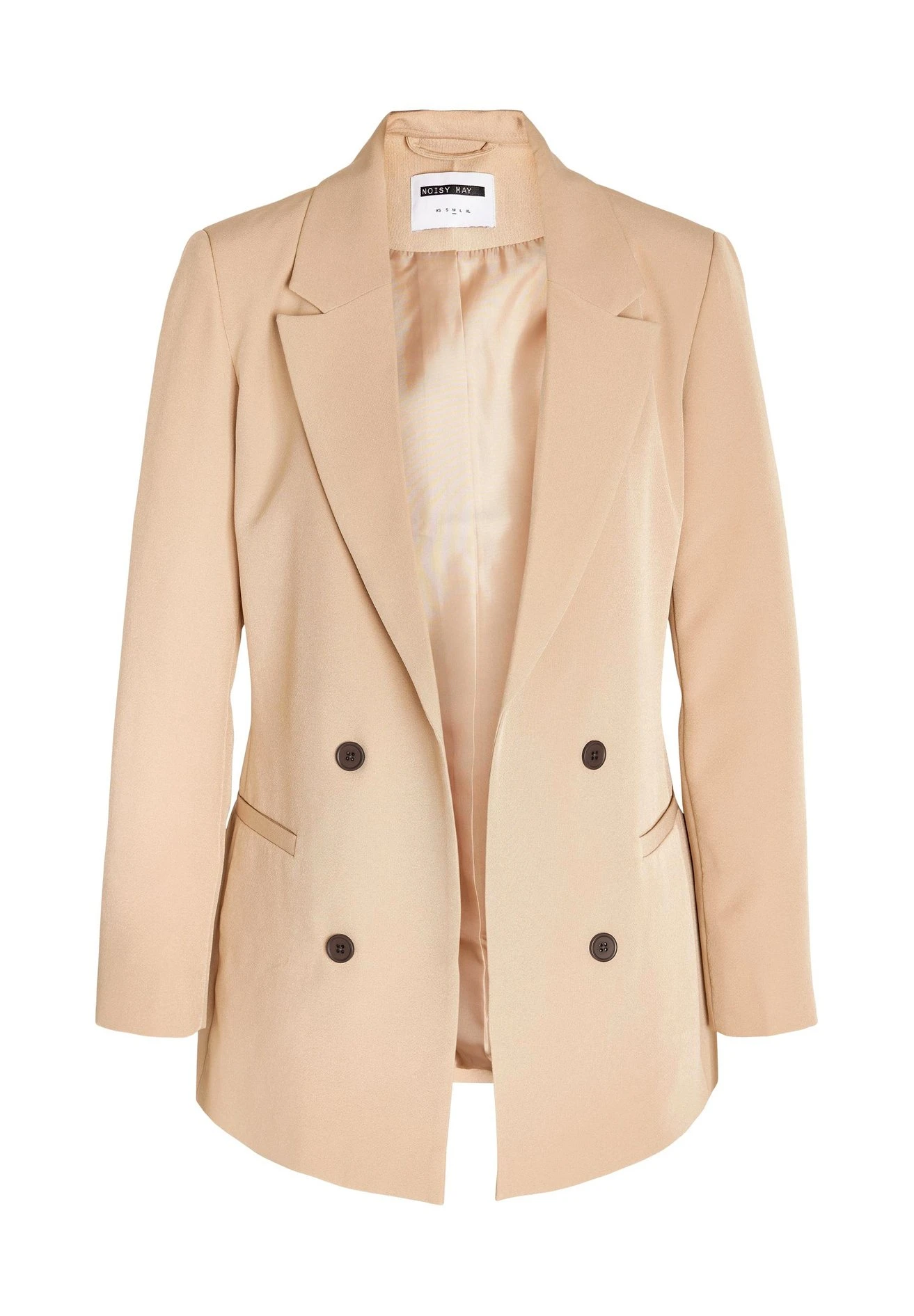 Noisy May Langer Vivian - Halflange Jas - Beige 3 Noisy May Langer Vivian - Halflange Jas - Beige