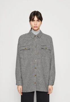 Noisy May Nmflanny Long Shacket - Overhemdblouse - Bright White