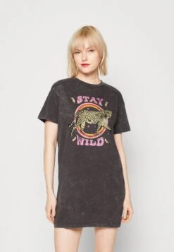 Noisy May Nmzodiac O Neck Dress - Jerseyjurk - Black/Multi Coloured