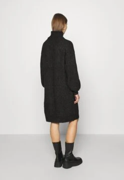 Noisy May Nmrobina High Neck Dress - Gebreide Jurk - Dark Grey Melange -Noisy May 2a682f4c47c547afb850d576ca25406a