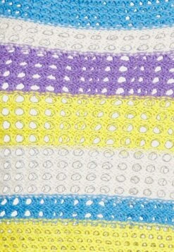 Noisy May Nmkelly Square Neck - T-Shirt Print - Azure Blue/Eggnog/Purple/Habanero -Noisy May 2f8592c55d3443df9467d8cd201f6fb6