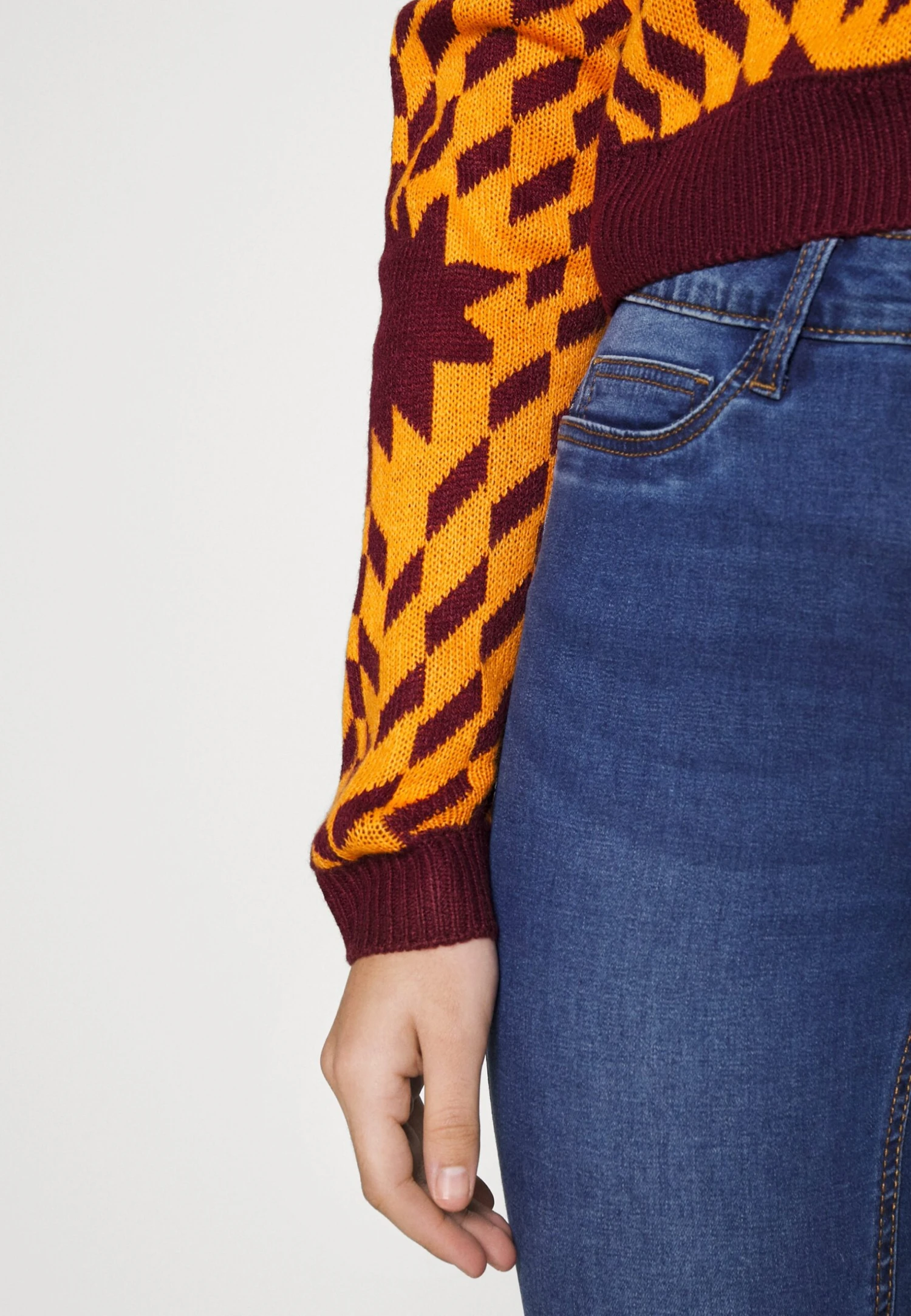 Noisy May Petite Nmcosmos O Neck Crop - Trui - Windsor Wine 7 Noisy May Petite Nmcosmos O Neck Crop - Trui - Windsor Wine - Afbeelding 5