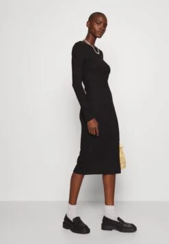 Nmcity O-Neck Midi Dress Tall - Jurk - Black -Noisy May 2fa2c66bae9342a59c449078429fb3d0