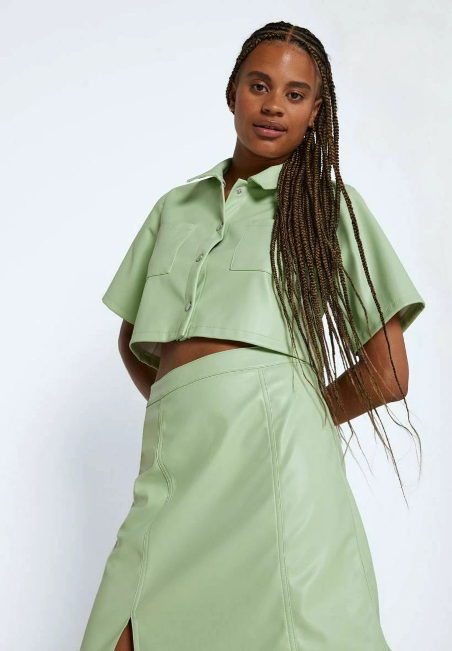 Noisy May Overhemdblouse - Smoke Green 6 Noisy May Overhemdblouse - Smoke Green - Afbeelding 4