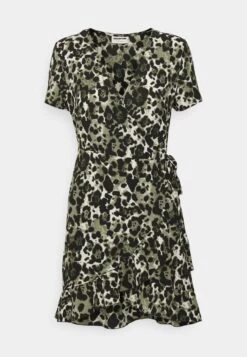 Noisy May Nmclara Bianca Wrap Dress - Jurk - Kalamata/Leo -Noisy May 32556b4a346643ecbc73dc636aa661c7
