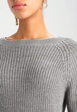 Noisy May Nmsiesta O Neck Dress - Gebreide Jurk - Medium Grey Melange -Noisy May 386f7c67fb1c4f8a87a2ae8bb282a003