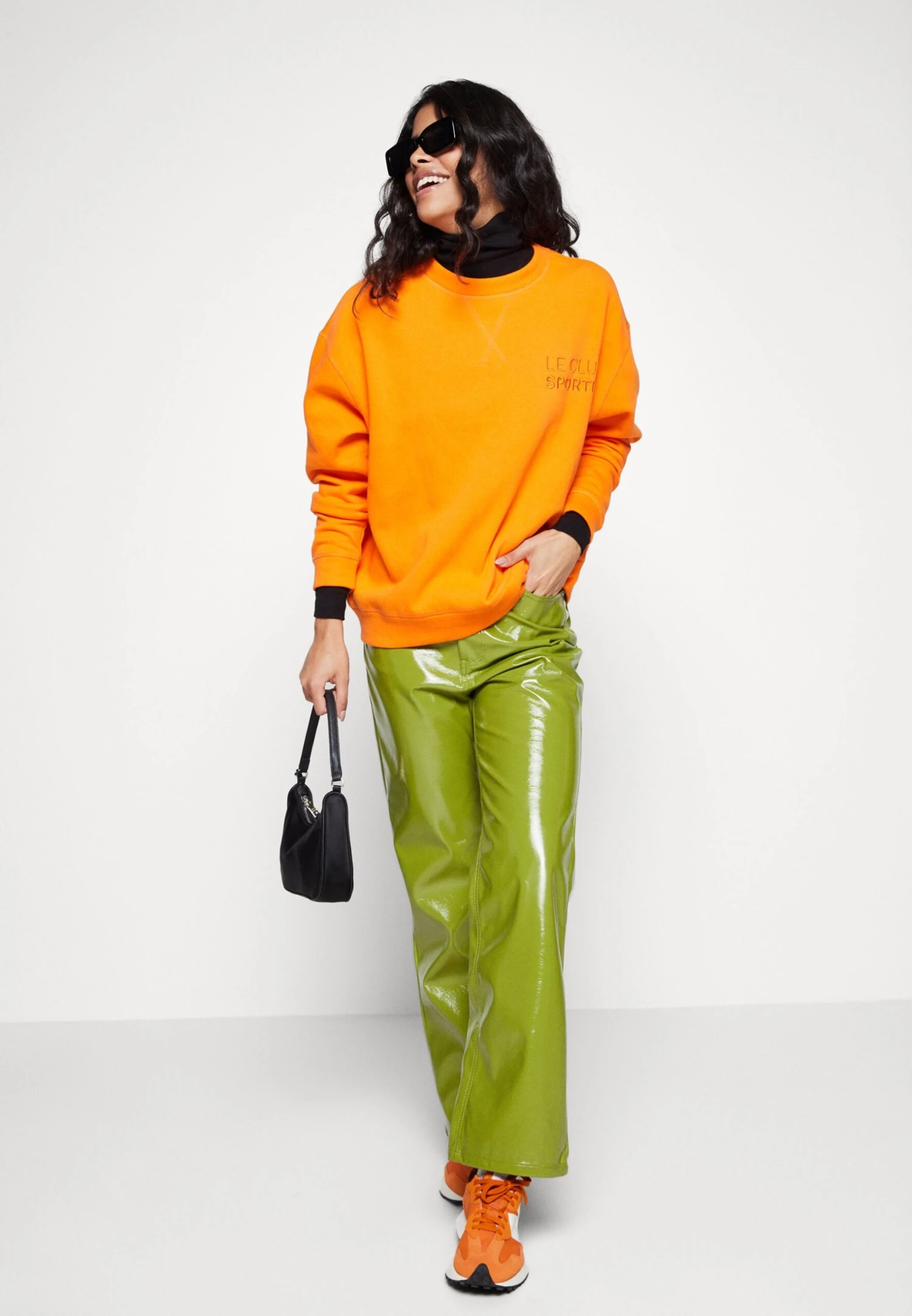 Noisy May Nmalden - Sweater - Vibrant Orange/Logo 4 Noisy May Nmalden - Sweater - Vibrant Orange/Logo - Afbeelding 2