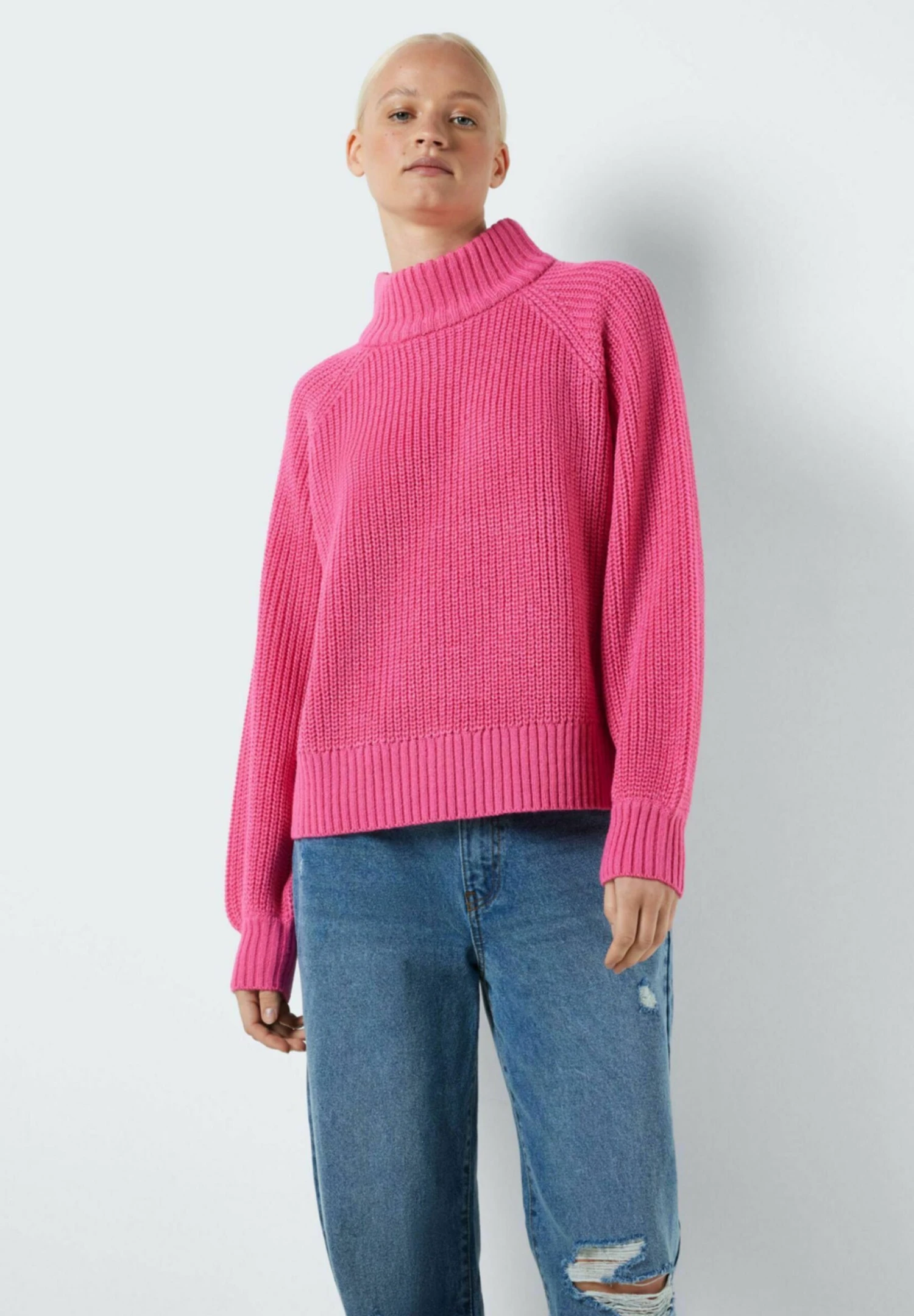 Noisy May Nmtimmy Highneck Noos - Trui - Hot Pink 3 Noisy May Nmtimmy Highneck Noos - Trui - Hot Pink