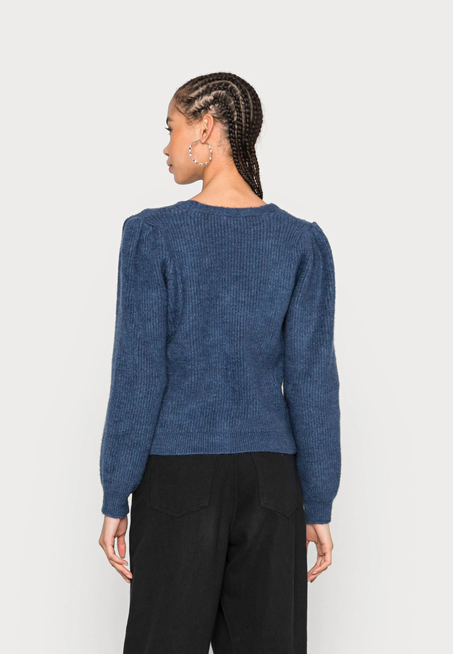 Noisy May NmsonNeck Cardigan - Vest - China Blue 5 Noisy May NmsonNeck Cardigan - Vest - China Blue - Afbeelding 3