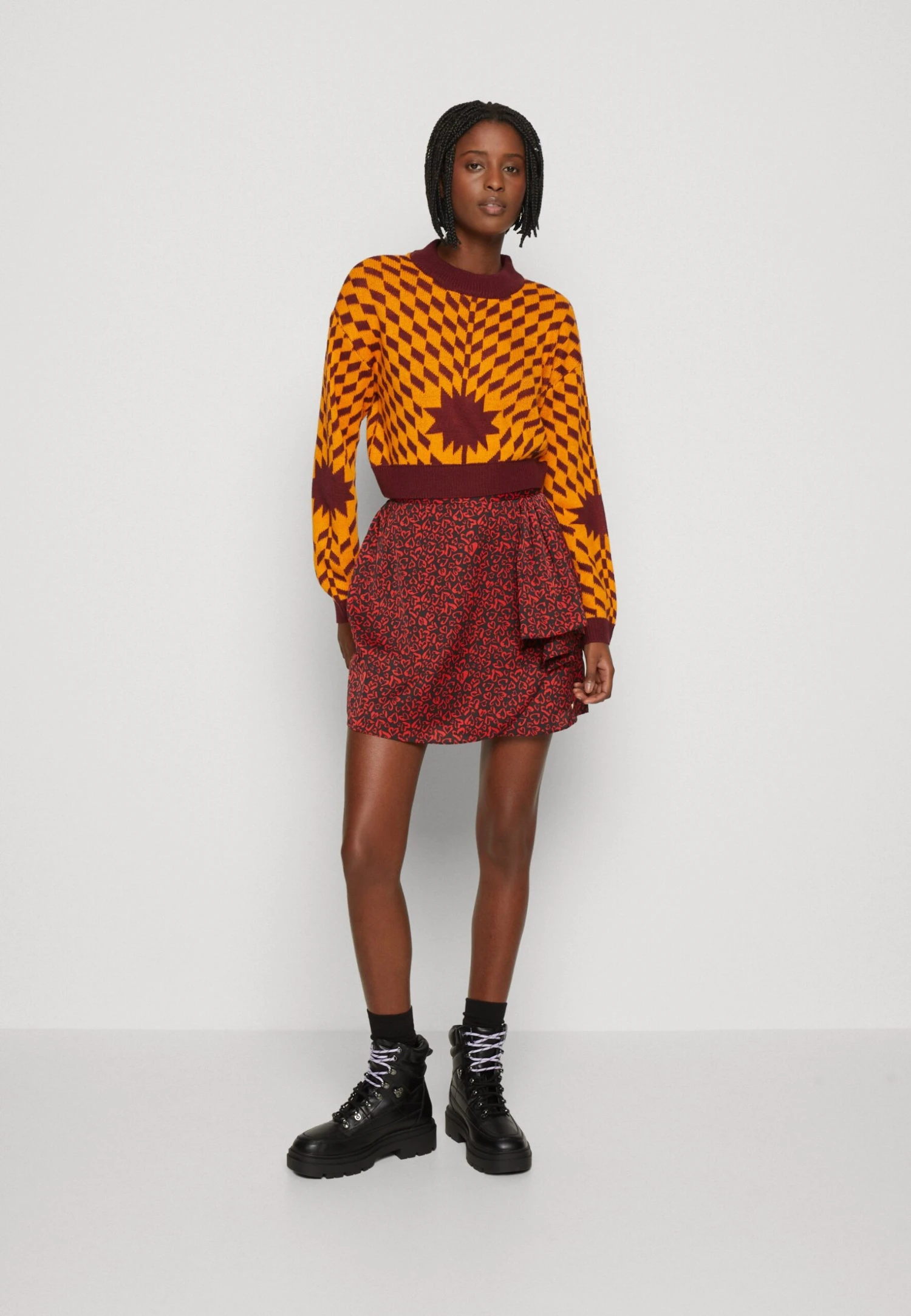 Noisy May Nmcosmos Ls O-Neck Crop - Trui - Windsor Wine 4 Noisy May Nmcosmos Ls O-Neck Crop - Trui - Windsor Wine - Afbeelding 2