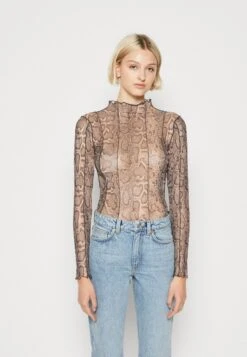 Noisy May Nmemmy Stitch Detail - Longsleeve - Beige