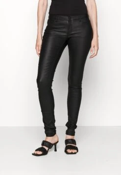 NmallieCoated Tall - Broek - Black
