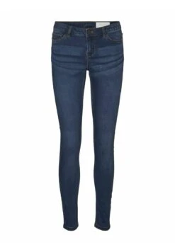 Noisy May Nmallie Low Waist - Jeans Skinny Fit - Medium Blue Denim