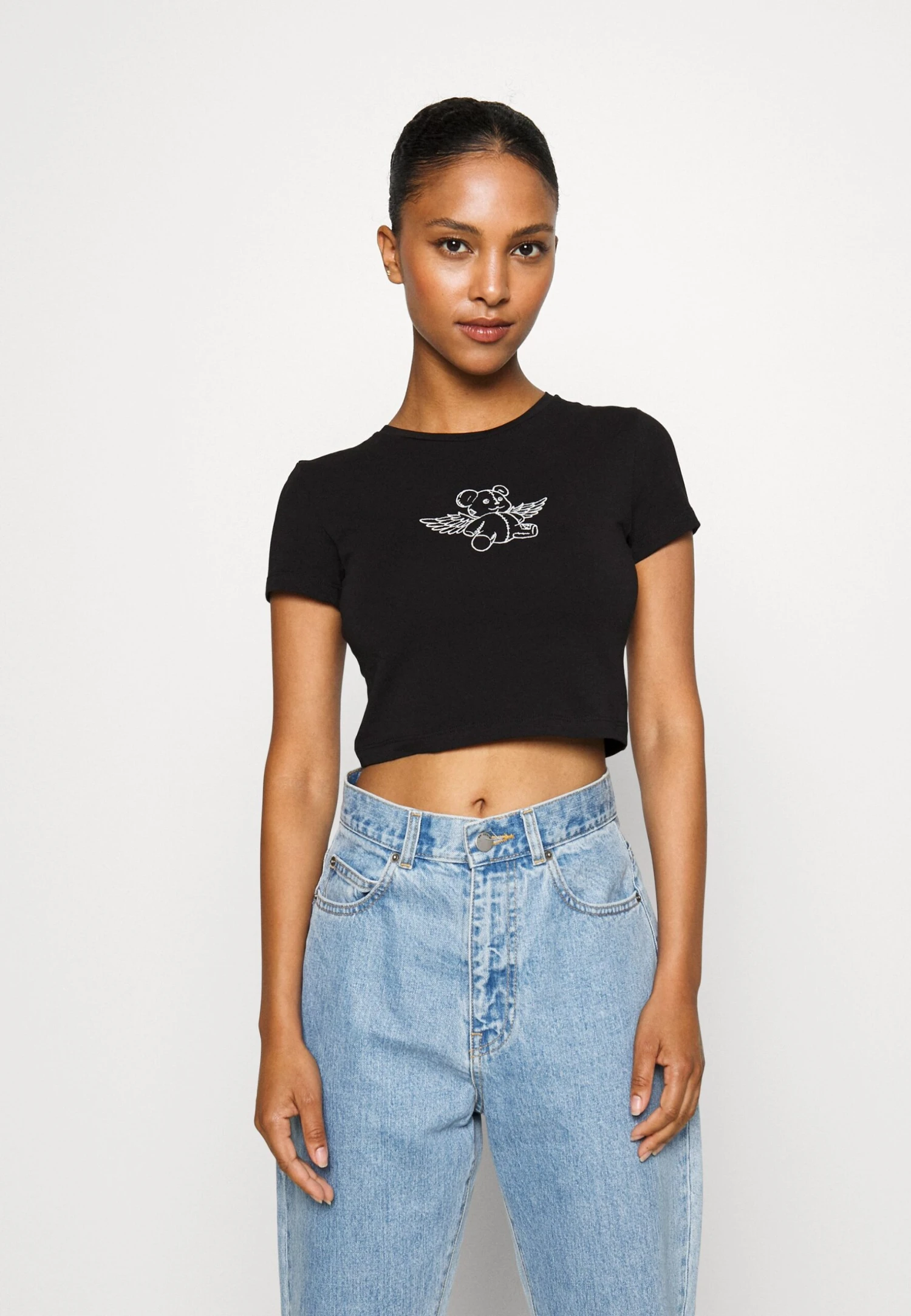 Noisy May Petite Nmsilja - T-Shirt Print - Black 3 Noisy May Petite Nmsilja - T-Shirt Print - Black