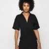Noisy May Nmellen Rouching Polo Dress - Jurk - Black -Noisy May 509da0016a744d29a4c05840d6dfa5c7