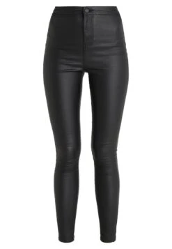 Noisy May Nmella Super Coated Pants- Broek - Black -Noisy May 531fdb30cd4242648e8a4eb336e9a699