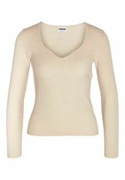 Noisy May U-Ausschnitt - Trui - Eggnog