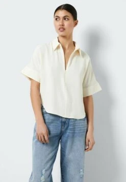 Noisy May Hemd Kurzarm - Blouse - Eggnog -Noisy May 55aa07b8f77c4c5ba837fa5c3226cd04