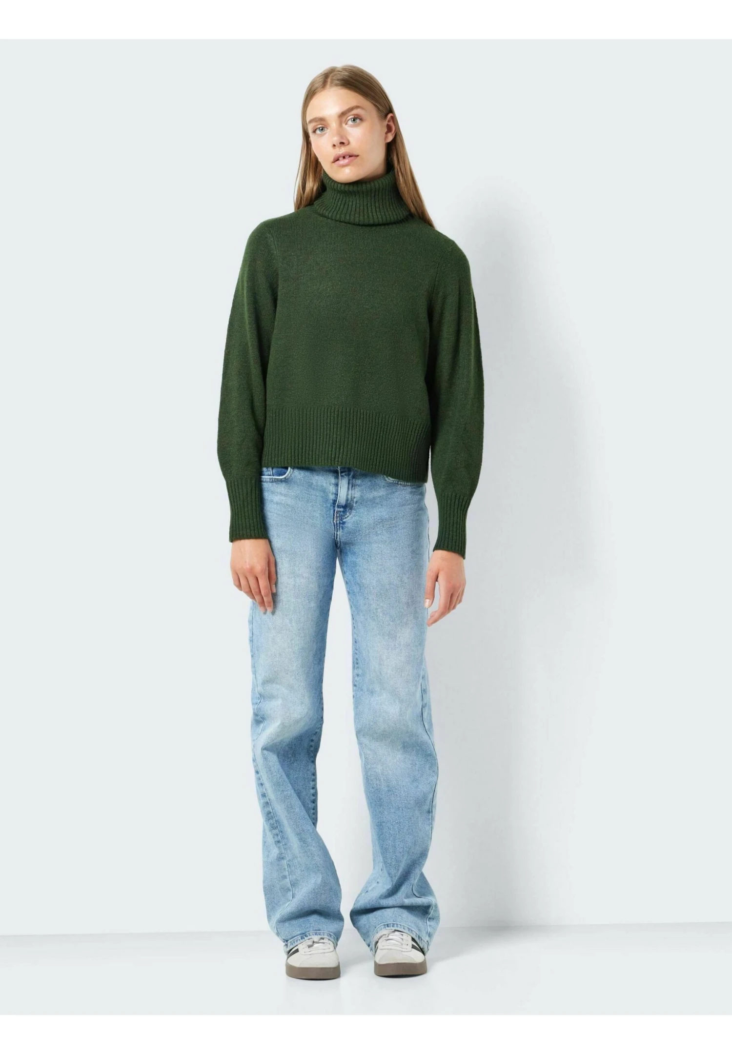 Noisy May Polokragen - Trui - Kombu Green 4 Noisy May Polokragen - Trui - Kombu Green - Afbeelding 2