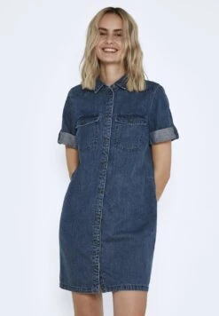 Noisy May Nmsigne Dress - Spijkerjurk - Medium Blue Denim