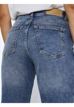 Noisy May Nmmoni High Waist - Jeans Tapered Fit - Dark Blue Denim -Noisy May 5b45b3f931c94726bd8b7e7db55a7aae