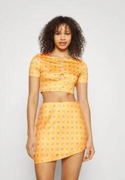 Nmsissi Geo Top- T-Shirt Print - Quartz Pink