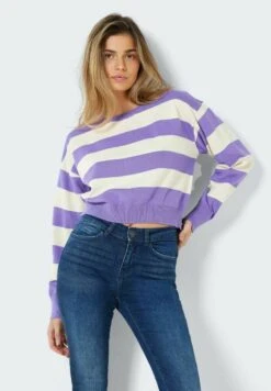 Noisy May Crop Knit Noos - Trui - Paisley Purple -Noisy May 5eb3f1568b8e4386bec3d950d08f58e0