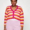 Nmhope Knit Cardigan Curve - Vest - Pink Yarrow -Noisy May 605cdfd4976e4eb99f18a7ca19b93cee