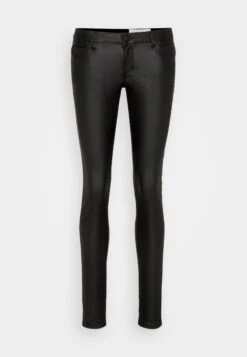 Noisy May Nmallie Skinny Coated Pant - Broek - Black -Noisy May 615b747ff990426380bb7e33d1dc927a